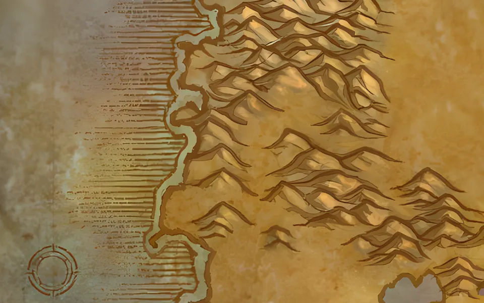 The entrance to Maraudon on the map of Desolace