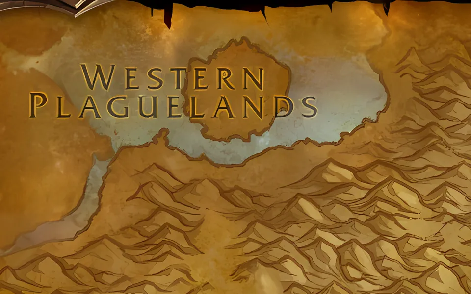The entrance to Scholomance on the map of The Hinterlands