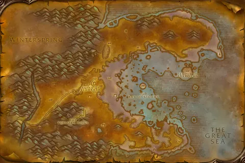 The map of Azshara