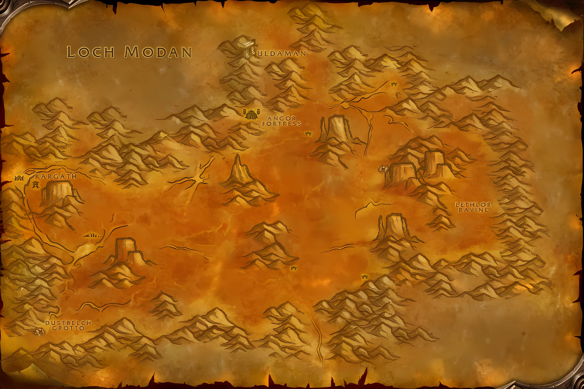 게임의 황야의 땅 지도