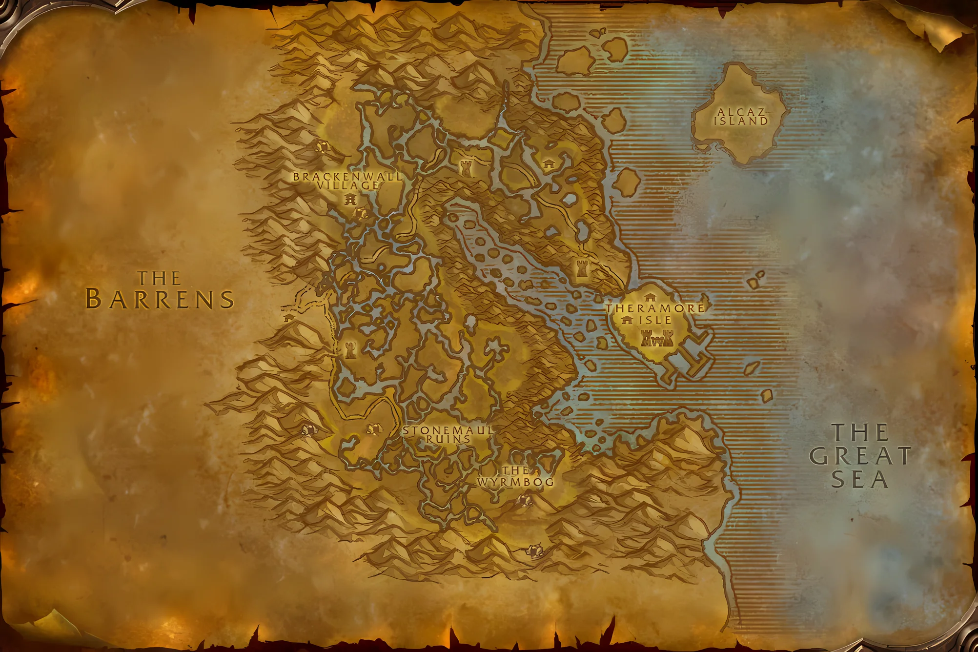 La carte du jeu de Marécage d'Âprefange