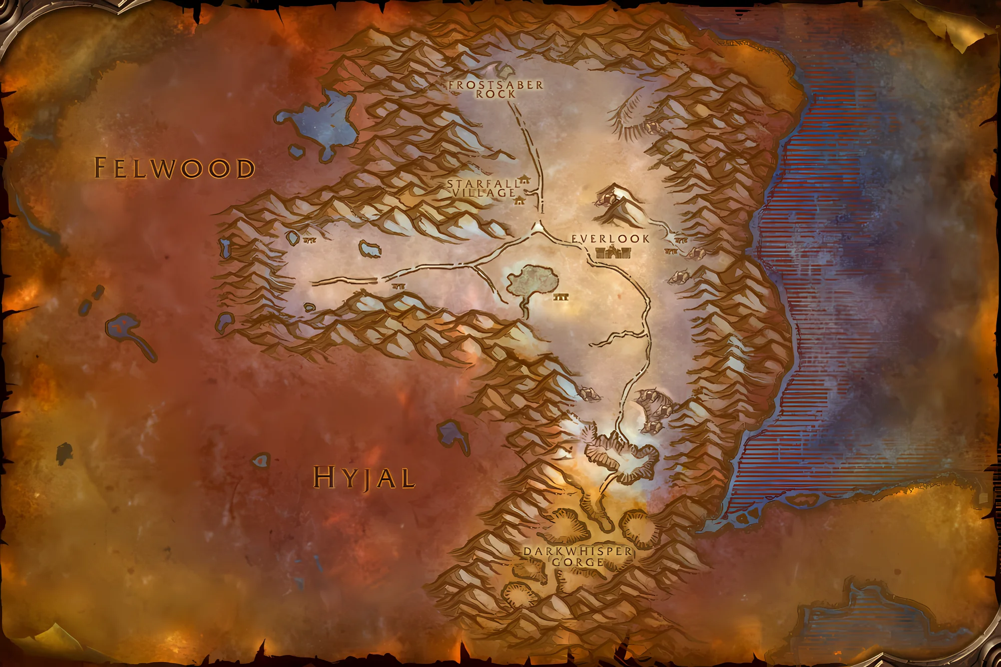 La carte du jeu de Berceau-de-l’Hiver