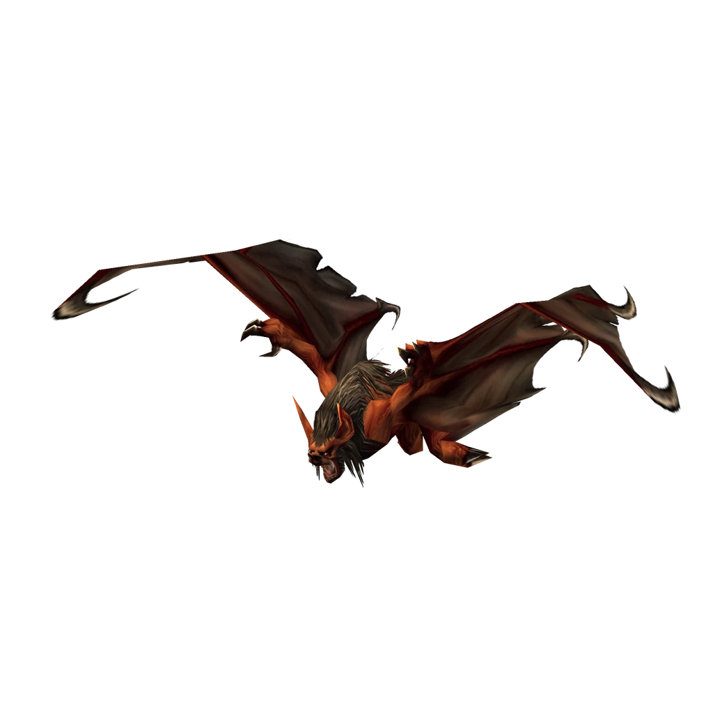 A bat in WoW Forever, rendered from the game's own model