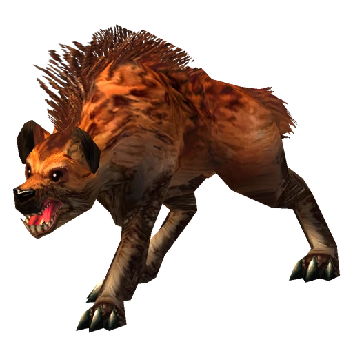 Murderous Blisterpaw, a rare hyena