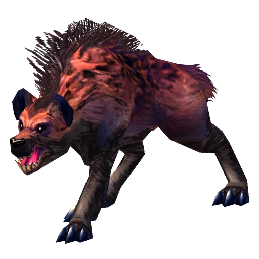Snort the Heckler, a rare hyena