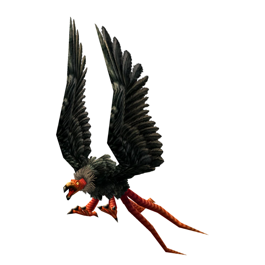 A carrion bird in WoW Forever, rendered from the game's own model