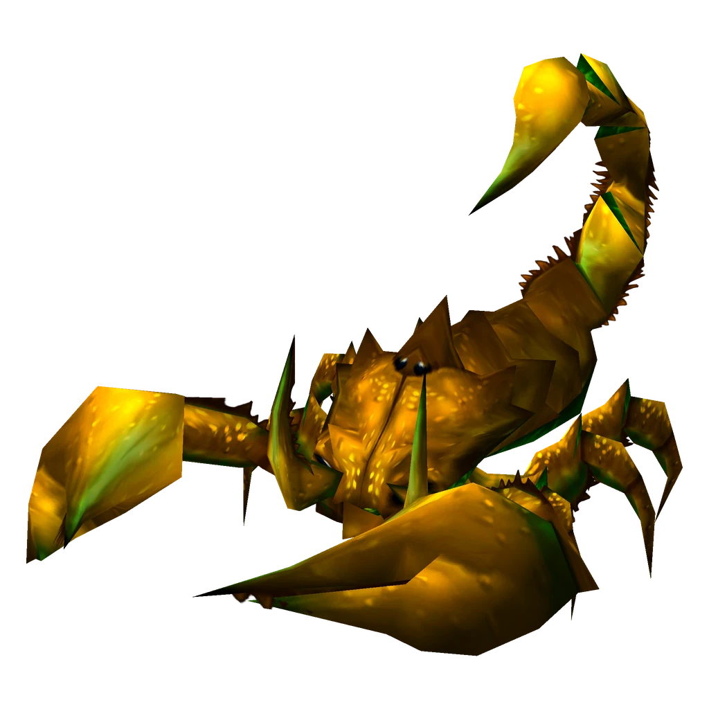 A scorpid in WoW Forever, rendered from the game's own model