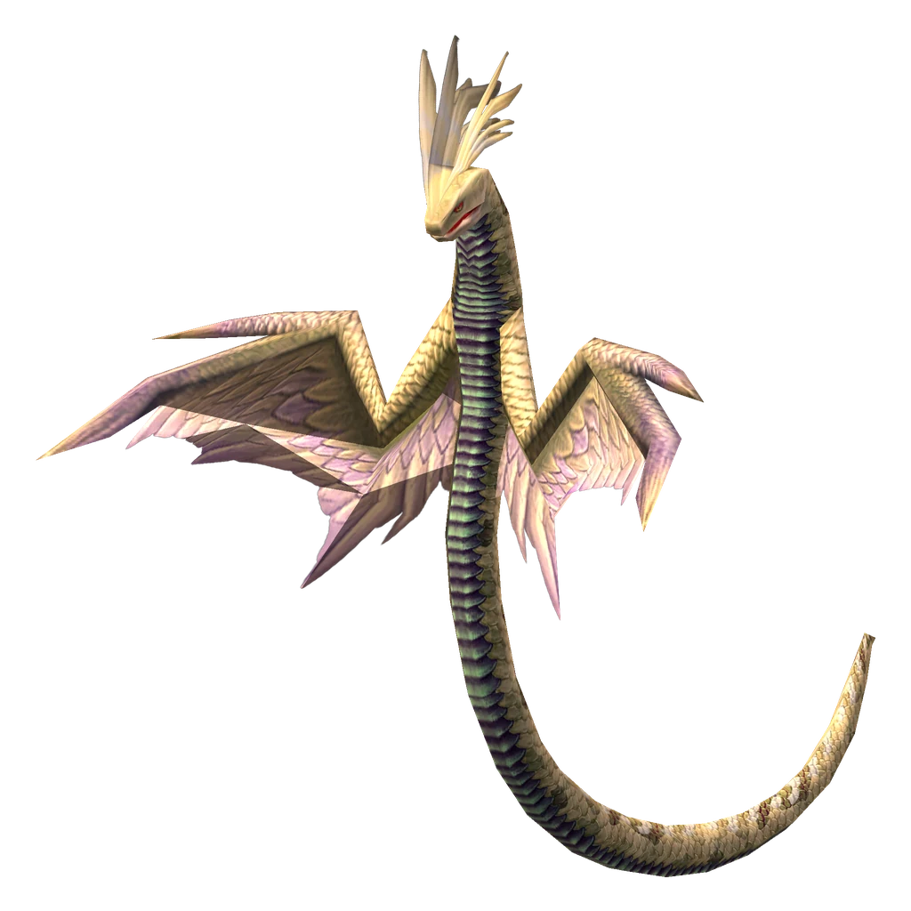 A wind serpent in WoW Forever, rendered from the game's own model
